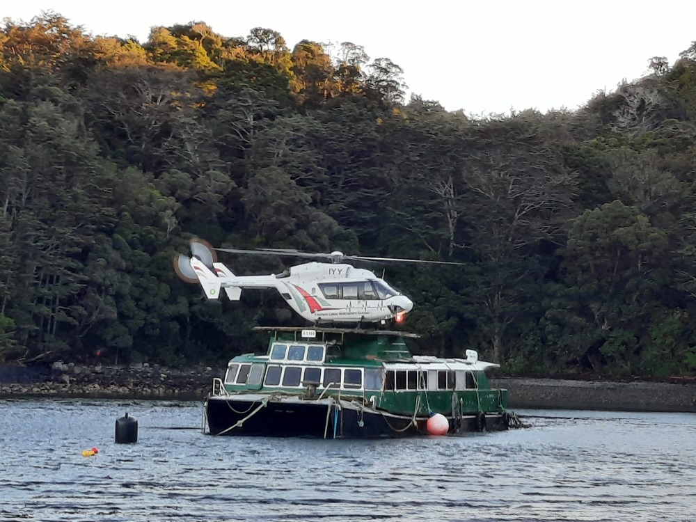 Fiordland Helicopter Landing