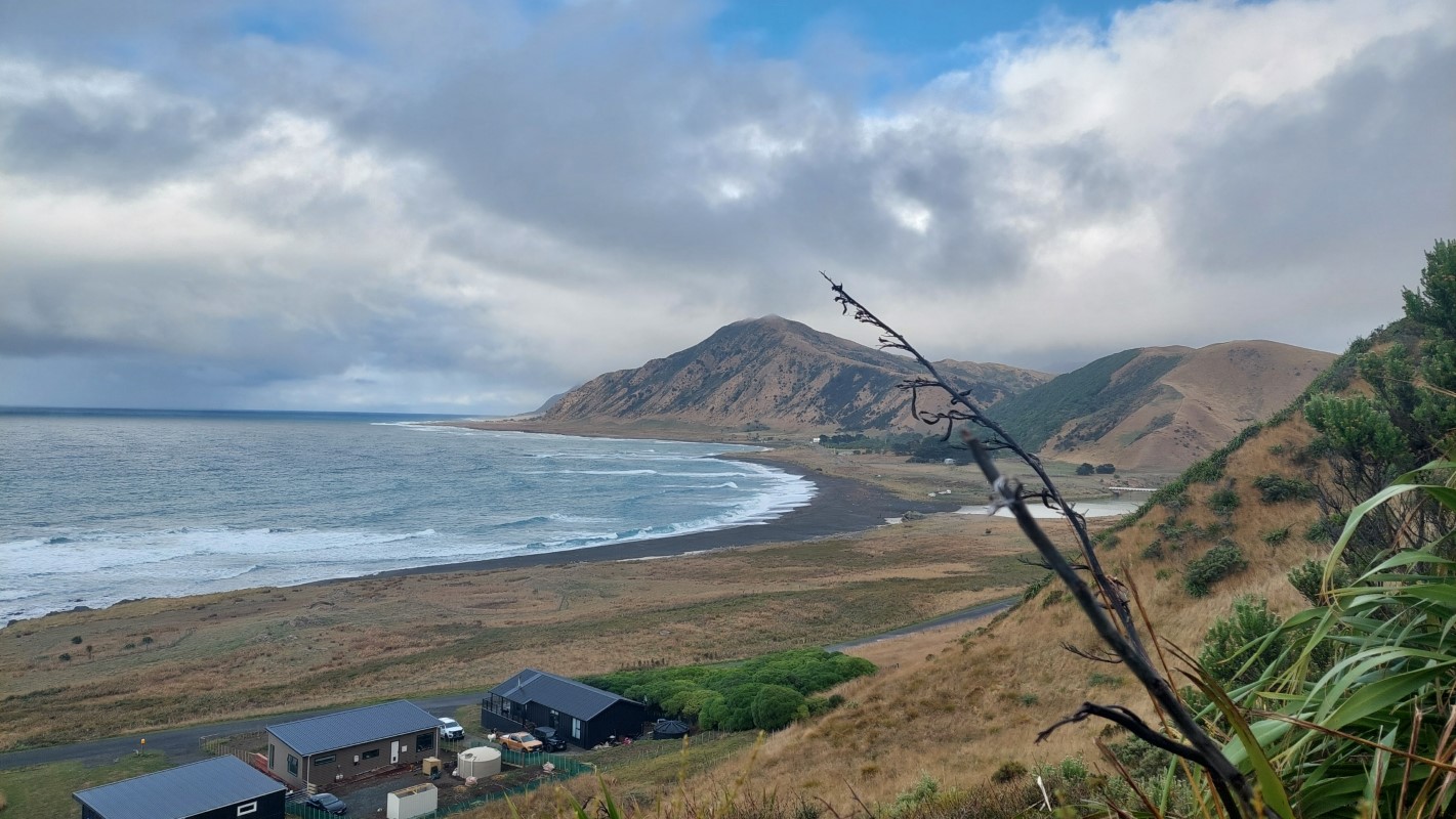 View from Tora Coastal Walk Wairarapa New Zealand